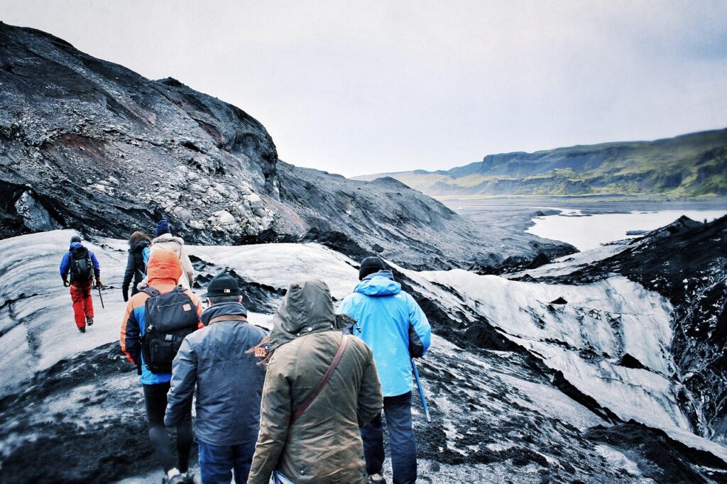 Glacier hike in iceland