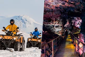 QUAD BIKE & LAVA CAVING TOUR NEAR REYKJAVIK