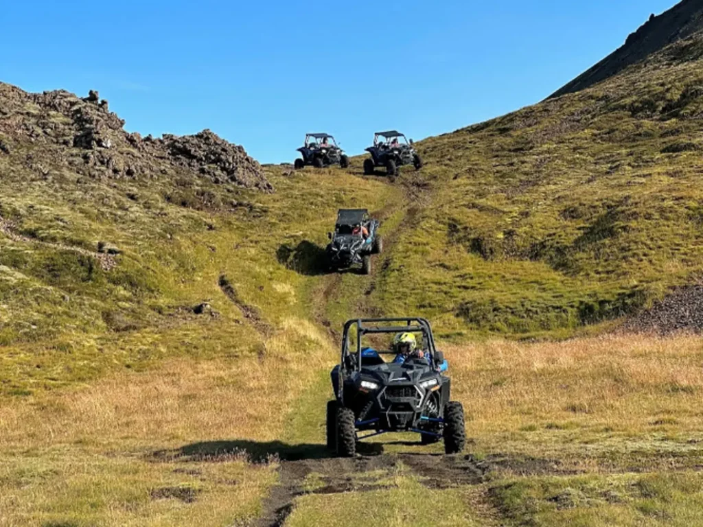 buggy driving in iceland nature